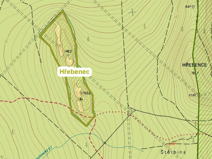 PP Hebenec (Zkladn mapa)