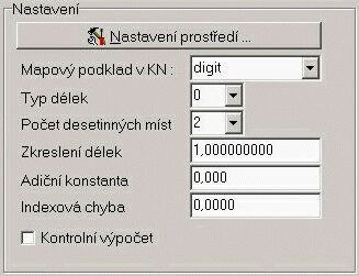 Nastaven - program GEUSw