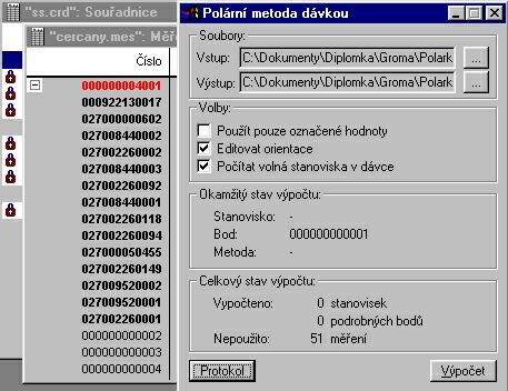 Okno Polrn metoda dvkou - GROMA