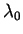 $\displaystyle \lambda_{0}$