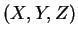 $ \left(X,Y,Z\right)$