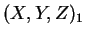 $ (X,Y,Z)_{1}$