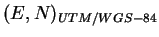 $ (E, N)_{UTM/WGS-84}$