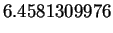 $\displaystyle 6.4581309976$
