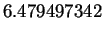 $\displaystyle 6.479497342$