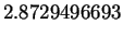 $\displaystyle 2.8729496693$