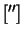 $ ['']$
