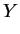 $\displaystyle Y$